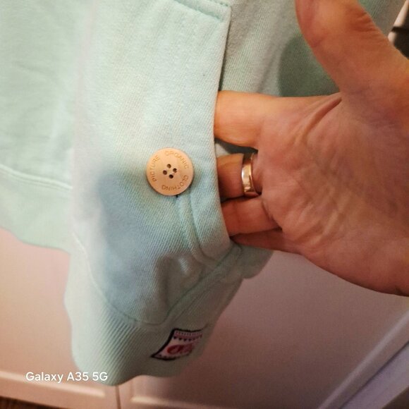 Picture Organic Clothing Mint Green Hoodie With Nordic-Inspired Pattern Drawstr - Picture 2 of 12